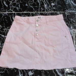 Light Pink Denim Skirt